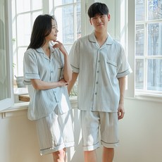 찌니야 커플용 남여공용 핀ST 60수 반팔 상하의 세트 1138