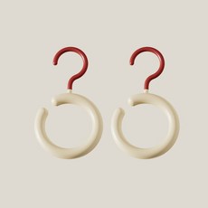 德普羅商務 整潔收納 彩色旋轉式多功能收納掛架 2件組, 深紅色, 1套