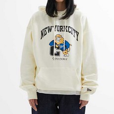 컬럼비아유니버시티 로아리 레트로 드롭숄더 헤비코튼 테리 후드티 70S NYCT
