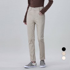 Awesomearound 女款簡約修身棉質直筒褲