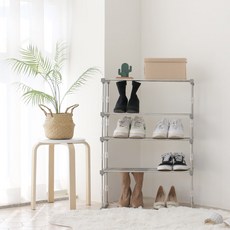 Mono 伸縮式4層10雙鞋架, 灰色