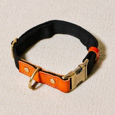 레드퍼피 강아지 레더랑 목줄, 블랙, 1개