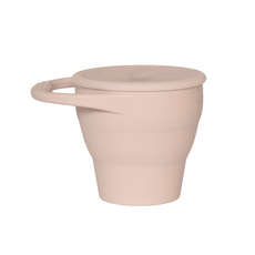 Pony Baby 矽膠可折疊零食杯, 粉紅色, 1個