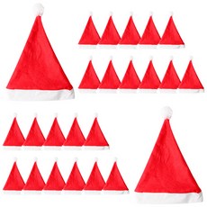 PARTYHAE 超低價聖誕帽, 24個, 紅色 + 白色