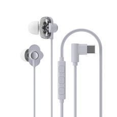 PANTONE 彩通 Type-C 入耳式雙驅動單體 3鍵控制器 電腦 筆電 Galaxy iPhone 相容 有線耳機 10mm, 柔和藍, PATC-04