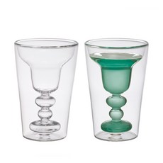 BITOSSI HOME 雙層紅酒杯 雙層玻璃杯 瑪格麗特, 180ml, 1個