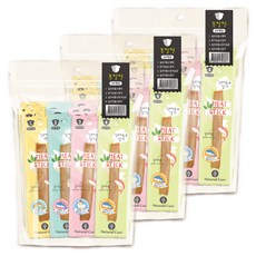 네츄럴코어 강아지 미트스틱, 혼합맛(실꼬리돔/명태/닭가슴살/참치), 140g, 60개