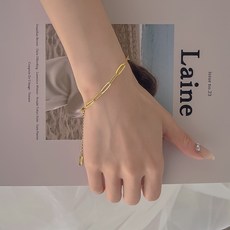 비아워게스트 여성용 심플 체인 레이어드 팔찌