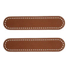 BrandYarn 包包底板 橢圓形 3號, 深棕色, 2個