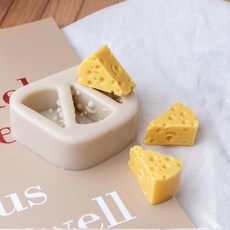 ANGLE THING 小巧迷你三角起司3孔矽膠模具 2入, 單一顏色