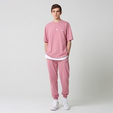 MOZMOZ 5色標籤Oversize短袖束口褲運動上下衣套裝