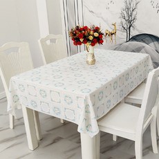 마켓피오 레트로 방수 플라워패턴 식탁보, 타입 7, 100 x 135 cm
