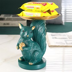 現代動物擺飾托盤, 松鼠綠