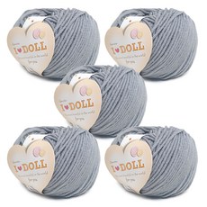 Knitt 偶像編織線 45g, 20 灰色, 5個