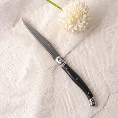 까르투하 앙클라 라귀올 양식 디너 나이프 테이블 나이프, 블랙, 1개