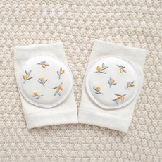 Star Door幼兒用可愛刺繡網狀護膝 2入, 果實葉, 1個