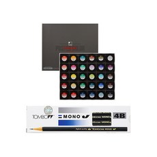 ShinHan 廣告顏料 30ml+經典鉛筆 4B 12入, 20 種顏色