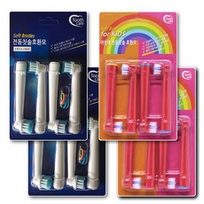 電動牙刷替換刷頭 8入+孩童用刷頭 8入, 1組, SB-17（通用）、EB-10（兒童）