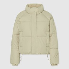 SPAO 高領燈芯絨抽繩絎縫外套