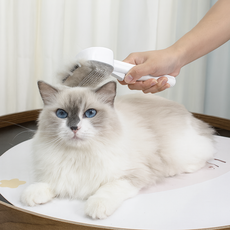 Keriving 寵物雙面梳 2.5 x 20.4 cm, 白色, 1個