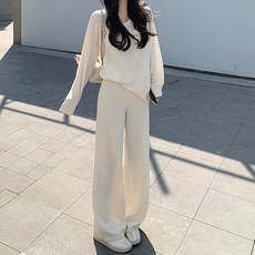 ViVEMO 女性Believe口袋針織上衣下著套裝 12220