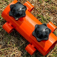 DM 야외 캠핑 텐트 지지대, 오렌지