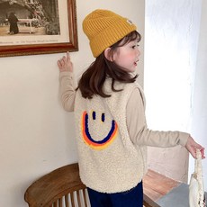 BabyMax 兒童彩虹微笑毛絨背心 C081