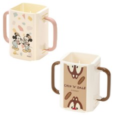 Skater 韓國 幼兒用可折疊包裝飲料架 2件組, 米奇與好朋友 復古, 奇奇蒂蒂 小好朋友, 1套