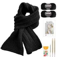 Yarna DIY時尚圍巾組, 1套, 824（螺紋），隨機發貨（單環）