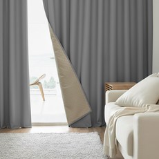 몽트노블 3중 방한 바람막이 패딩 커튼