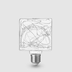 에디슨 LED 은하수 사각큐브 전구 110 2W, 혼합색상