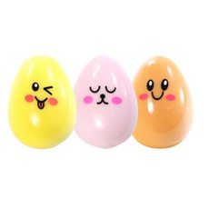 Modern Draw 可愛光滑雞蛋造型減壓玩具3件組, 隨機出貨