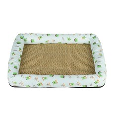 반려동물 푹신한 여름용 쿨 매트, 그린개구리, 1개