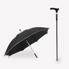 BUKURO HONMA 兩用健行杖高爾夫傘 B5FUUM01, 黑色, 雨傘 均碼, 1個
