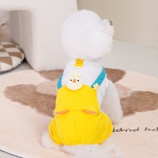 PASTEL PET 寵物啾啾吊帶連身衣, 黃色, 1個