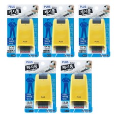 PLUS 防止個人信息洩露滾子郵票現金乒乓球 IS-500CM-KR 黃色, 黑色的, 5個