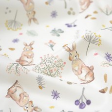 COTTONVILL Milky Rabbit 高磅數棉質布料, 110*180cm, 1件