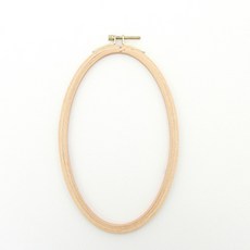 HAPPY BEARS 紫藤花木繡框 橢圓形 11 x 19 cm, 木質, 1個