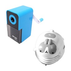 2단계 심조절 연필깎이 + 몰랑이 미니 청소기, 랜덤발송(연필깎이), 미니청소기(회색몰랑이), 1세트