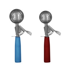 ZEUS 冰淇淋勺No.16+No.24套組, 1組, 藍色（16 號），紅色（24 號）