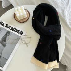 SORIDAL 女士威爾斯圓點彩虹撞色亮點圍巾