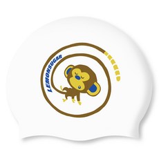 레몬슈가 치키 멍키 실리콘수모, 화이트, 1개