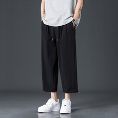 Starbean 男士休閒2way寬版八分褲