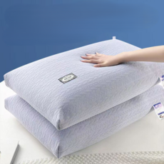 Damsoon 針織型柔軟枕頭 800g, 1個, 灰藍色