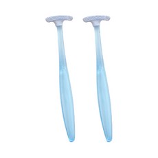 開放空間便攜式TPR舌頭清潔器藍色, 2個, 6克