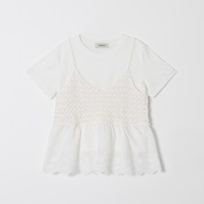 Another Love 短袖T恤 + 馬甲背心疊穿套組 VCFEGST01