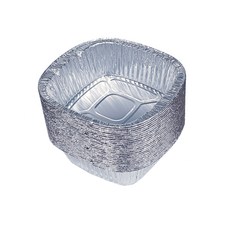 直火方形鋁箔容器 19 x 5.5 公分, 1組, 25個