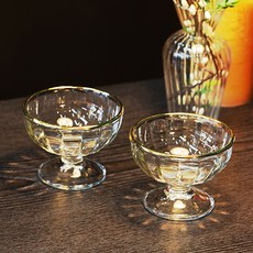 Ocean Glass 真金冰淇淋碗 205毫升, 2入, 混色