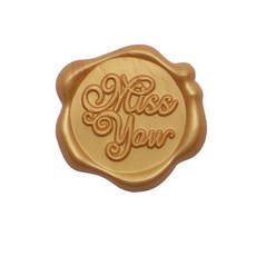 Mihwabujang 成品封蠟 火漆蠟 封口蠟 喜帖, 10個, 15 miss you 金色