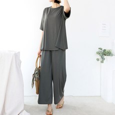 PANG PANG SHOP 短袖T恤夏夜孕婦裝套裝